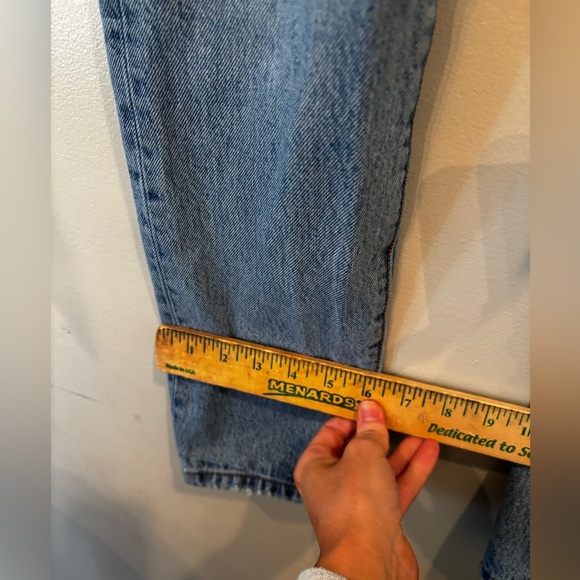 Levi's Light Blue Denim 501 short 90’s vintage distressed button fly size 27 - Picture 14 of 16